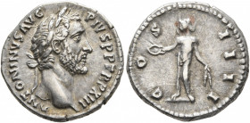 Antoninus Pius, 138-161. Denarius (Silver, 18 mm, 3.91 g, 7 h), Rome, 149-150. ANTONINVS AVG PIVS P P TR P XIII Laureate head of Antoninus Pius to rig...