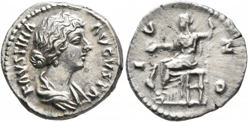 Faustina Junior, Augusta, 147-175. Denarius (Silver, 18 mm, 2.79 g, 6 h), Rome, ...