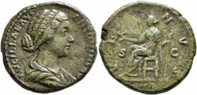 Lucilla, Augusta, 164-182. As (Copper, 25 mm, 11.24 g, 12 h), Rome. LVCILLAE AVG ANTONINI AVG F Draped bust of Lucilla to right. Rev. VENVS / S C Venu...