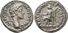 Commodus, 177-192. Denarius (Silver, 18 mm, 3.35 g, 5 h), Rome, 179. L AVREL COMMODVS AVG Laureate head of Commodus to right. Rev. TR P IIII IMP III C...