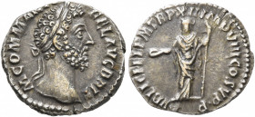 Commodus, 177-192. Denarius (Silver, 18 mm, 2.68 g, 7 h), Rome, 186-187. M COMM ANT P FEL AVG BRIT Laureate head of Commodus to right. Rev. PVBLIC FEL...