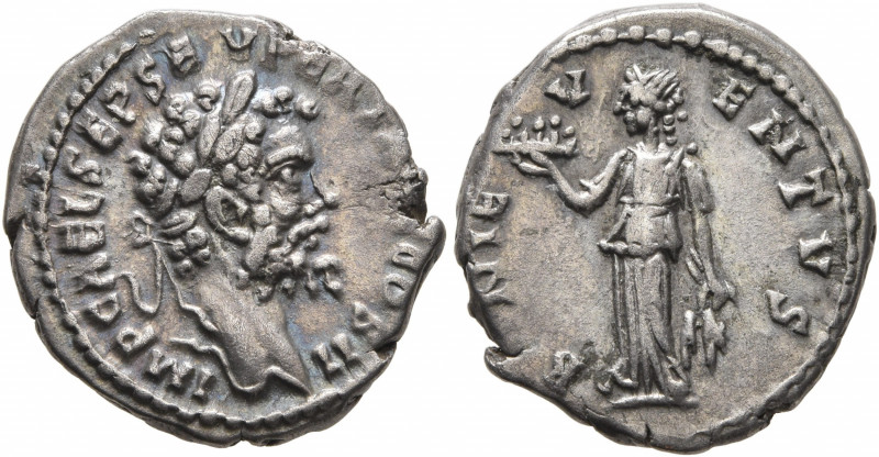 Septimius Severus, 193-211. Denarius (Silver, 18 mm, 2.91 g, 1 h), Emesa, 194-19...