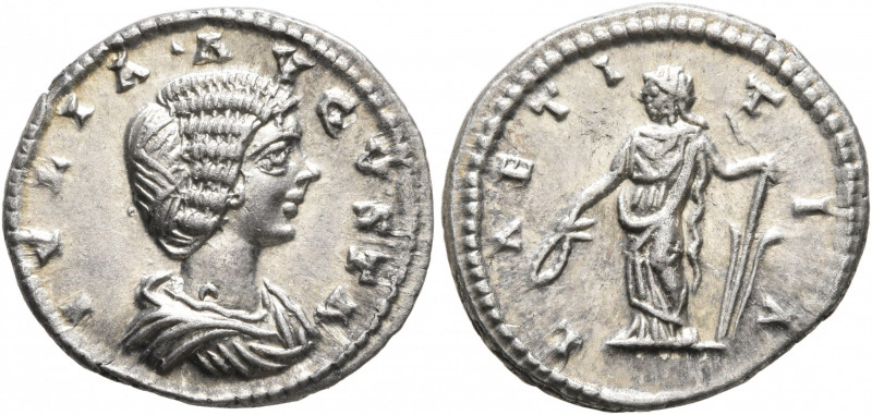 Julia Domna, Augusta, 193-217. Denarius (Silver, 19 mm, 2.94 g, 1 h), Laodicea, ...