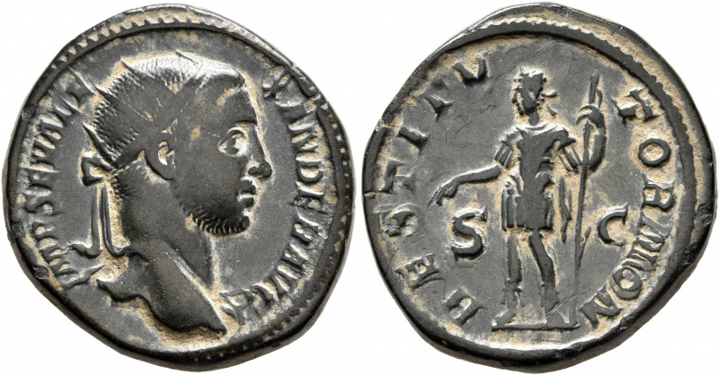 Severus Alexander, 222-235. Dupondius (Orichalcum, 26 mm, 13.25 g, 12 h), Rome, ...