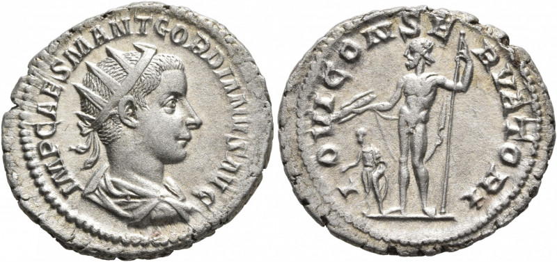 Gordian III, 238-244. Antoninianus (Silver, 23 mm, 4.38 g, 1 h), Rome, 238. IMP ...