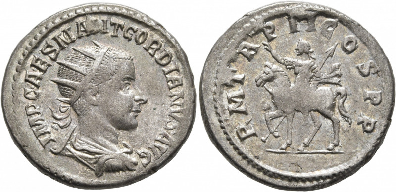 Gordian III, 238-244. Antoninianus (Silver, 22 mm, 5.00 g, 6 h), Antiochia, 239....