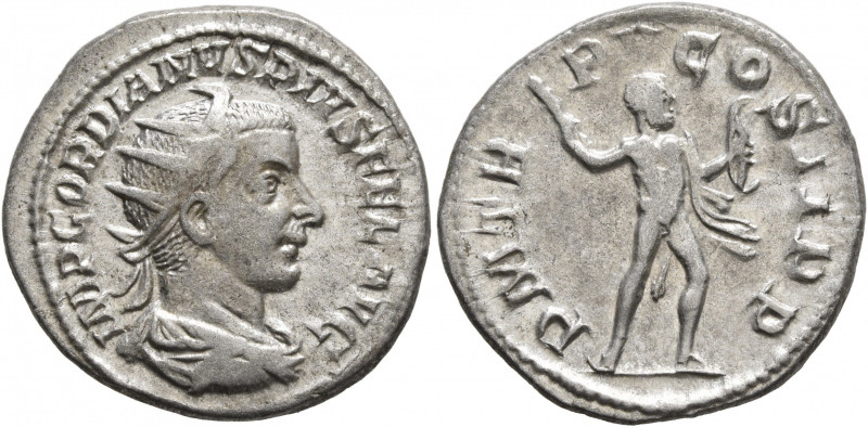 Gordian III, 238-244. Antoninianus (Silver, 22 mm, 5.03 g, 7 h), Antiochia, 242-...