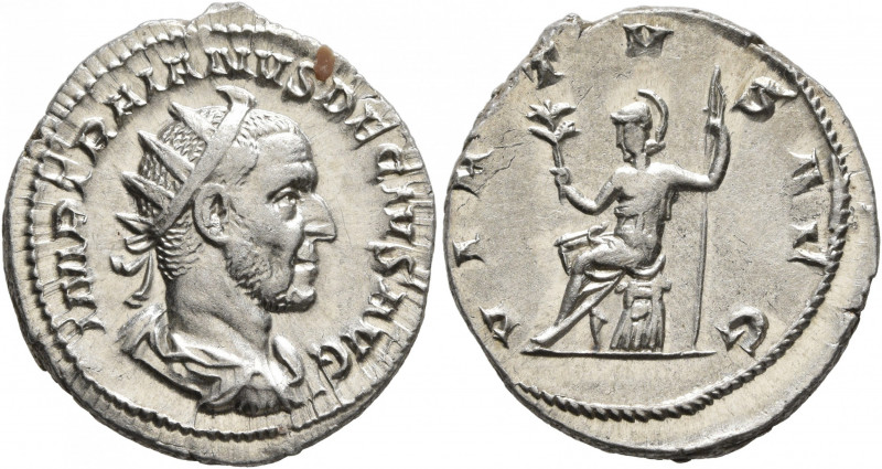 Trajan Decius, 249-251. Antoninianus (Silver, 22 mm, 3.80 g, 1 h), Rome, 249. IM...