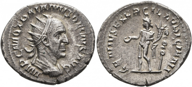 Trajan Decius, 249-251. Antoninianus (Silver, 23 mm, 4.21 g, 1 h), Rome, 250-251...