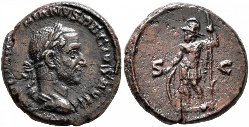 Trajan Decius, 249-251. Semis (Bronze, 19 mm, 5.05 g, 7 h), Rome. IMP C M Q TRAI...