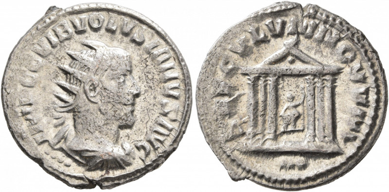 Volusian, 251-253. Antoninianus (Silver, 22 mm, 3.94 g, 6 h), Antiochia, 252-253...