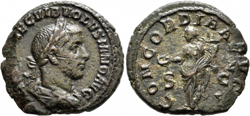 Volusian, 251-253. As (Copper, 25 mm, 8.75 g, 12 h), Rome. IMP CAE C VIB VOLVSIA...