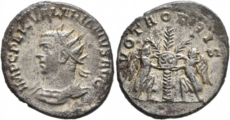 Valerian I, 253-260. Antoninianus (Silver, 23 mm, 4.04 g, 6 h), Samosata, 255-25...