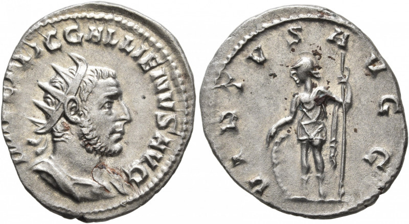 Gallienus, 253-268. Antoninianus (Silver, 23 mm, 2.70 g, 1 h), Rome, 253-254. IM...