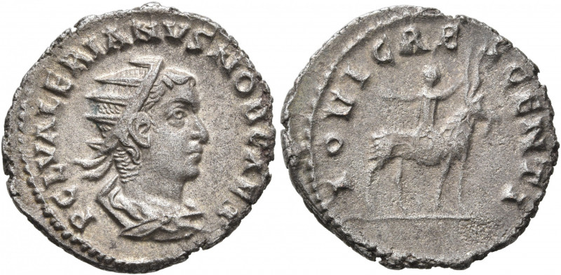 Valerian II, Caesar, 256-258. Antoninianus (Billon, 21 mm, 2.93 g, 6 h), Rome, 2...