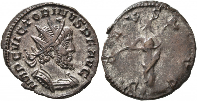 Victorinus, Romano-Gallic Emperor, 269-271. Antoninianus (Silvered bronze, 21 mm...