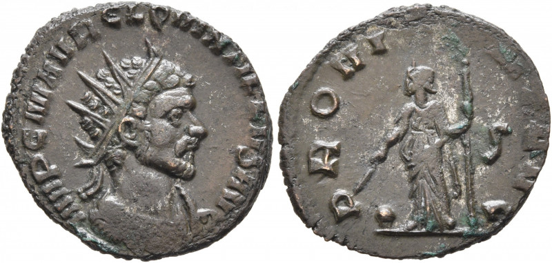 Quintillus, 270. Antoninianus (Silvered bronze, 19 mm, 2.47 g, 5 h), Rome, end 2...