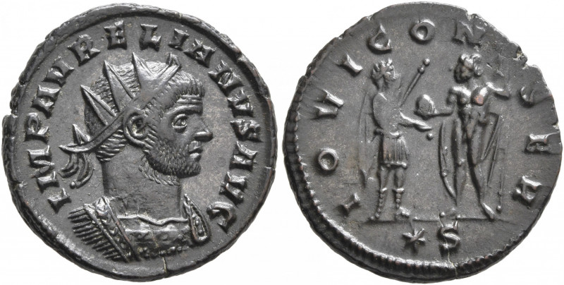 Aurelian, 270-275. Antoninianus (Bronze, 21 mm, 3.85 g, 1 h), Siscia, end 271-au...