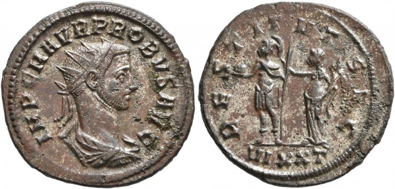 Probus, 276-282. Antoninianus (Silvered bronze, 23 mm, 3.90 g, 6 h), Ticinum, 27...