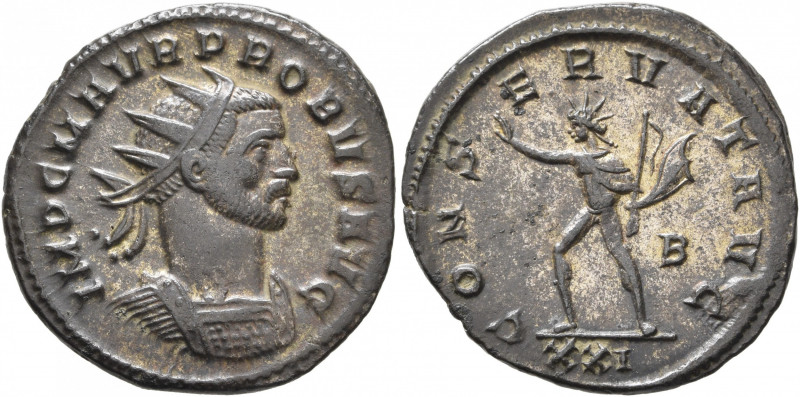 Probus, 276-282. Antoninianus (Silvered bronze, 22 mm, 3.53 g, 6 h), Rome, 276. ...