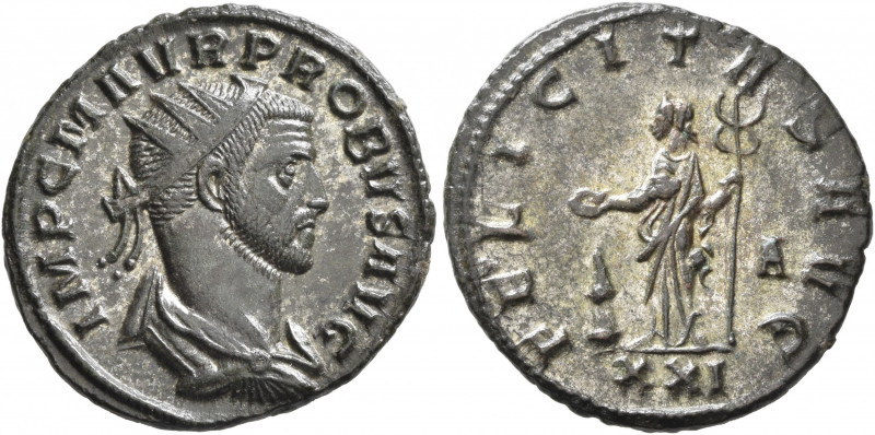 Probus, 276-282. Antoninianus (Silvered bronze, 22 mm, 3.76 g, 6 h), Siscia, 276...