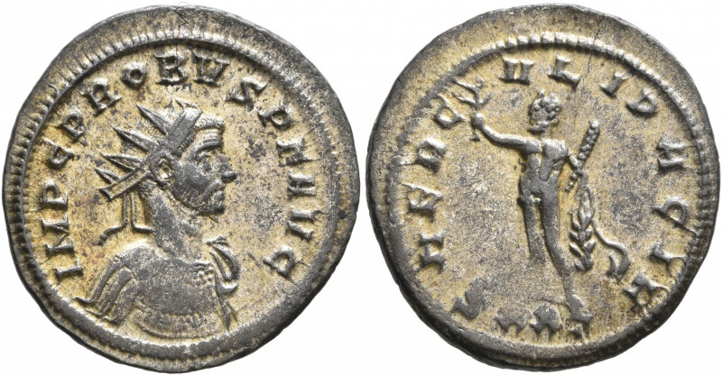 Probus, 276-282. Antoninianus (Silvered bronze, 23 mm, 3.51 g, 12 h), Ticinum, 2...