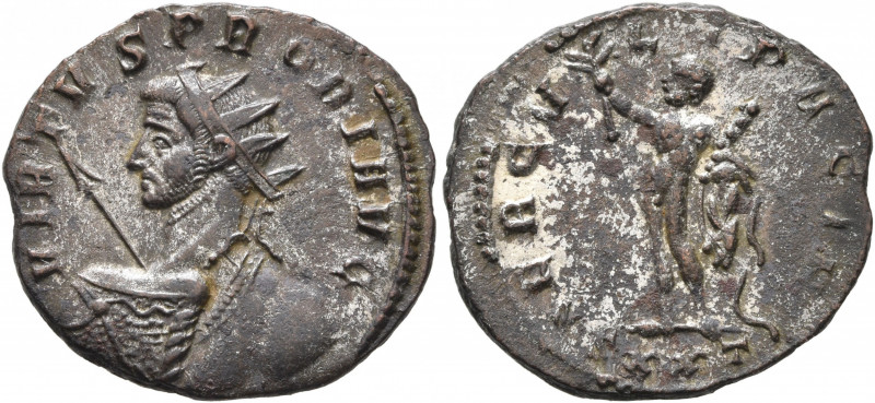 Probus, 276-282. Antoninianus (Silvered bronze, 21 mm, 3.71 g, 12 h), Ticinum, 2...