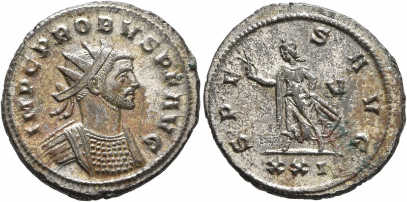 Probus, 276-282. Antoninianus (Silvered bronze, 22 mm, 4.14 g, 7 h), Siscia, 280...