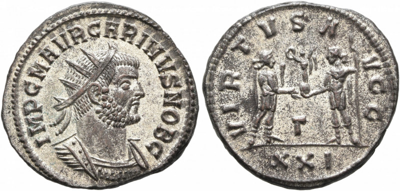 Carinus, as Caesar, 282-283. Antoninianus (Silvered bronze, 21 mm, 3.63 g, 7 h),...