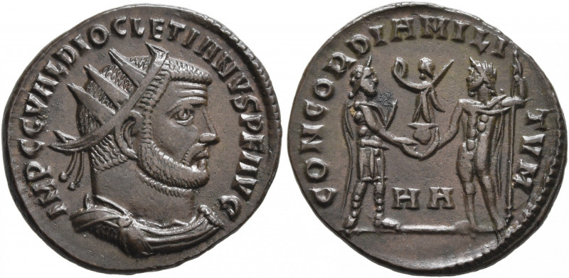 Diocletian, 284-305. Antoninianus (Bronze, 20 mm, 3.62 g, 6 h), Heraclea, 295-29...