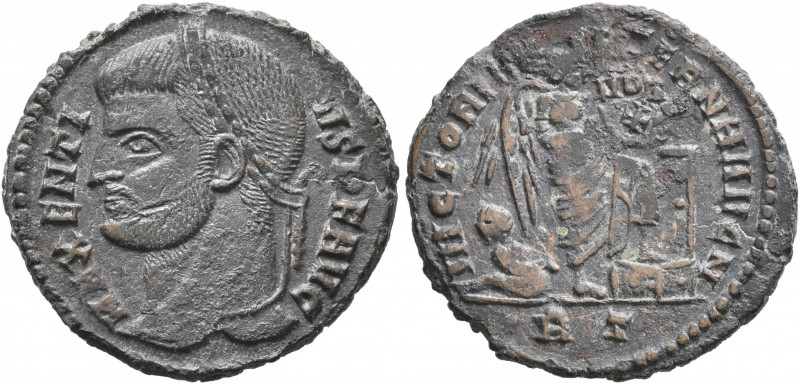 Maxentius, 307-312. Follis (Bronze, 20 mm, 3.34 g, 5 h), Rome, late 310-late 311...