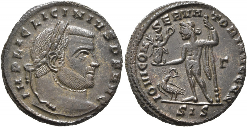 Licinius I, 308-324. Follis (Bronze, 23 mm, 4.39 g, 5 h), Siscia, early 313. IMP...