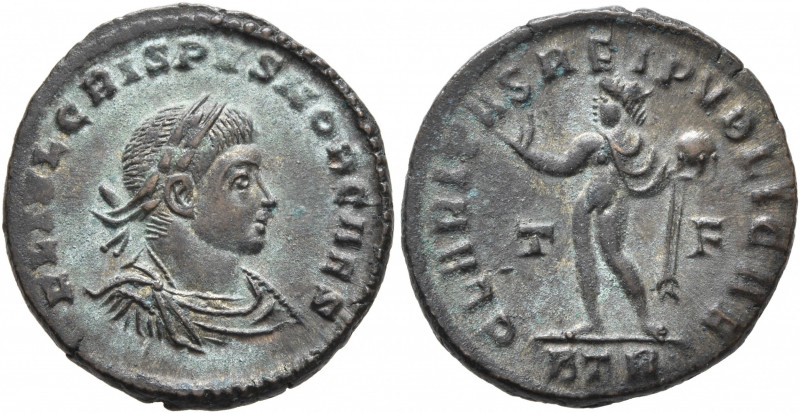 Crispus, Caesar, 316-326. Follis (Silvered bronze, 20 mm, 2.94 g, 5 h), Treveri,...