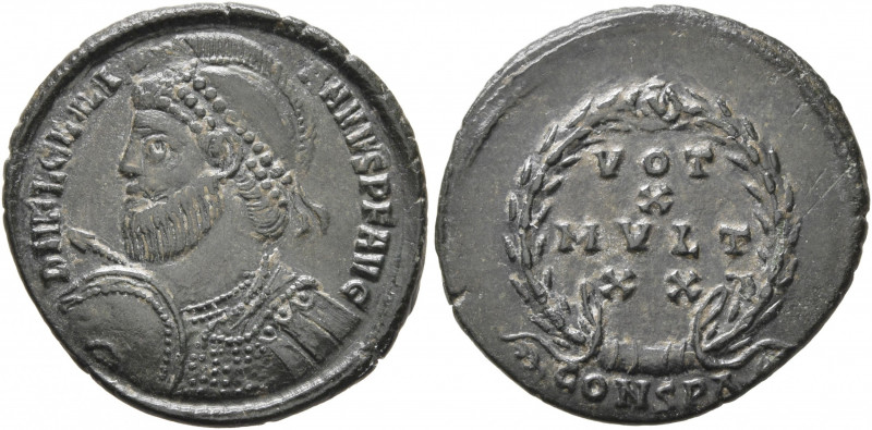 Julian II, 360-363. Follis (Bronze, 20 mm, 2.79 g, 12 h), Constantinopolis, 361-...