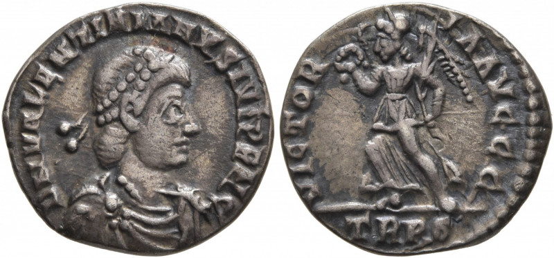 Valentinian II, 375-392. Siliqua (Silver, 16 mm, 1.66 g, 12 h), Treveri, 375-378...