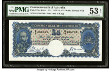 Australia Commonwealth Bank of Australia 5 Pounds ND (1933-39) Pick 23a R44a PMG About Uncirculated 53 EPQ. This higher denomination type is available...