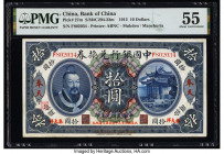 China Bank of China, Mukden / Manchuria 10 Dollars 1.6.1912 Pick 27m PMG About Uncirculated 55. Mukden, also known as Fengtian or Shenyang, is the lar...