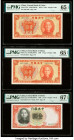 China Group Lot of 6 Examples PMG Superb Gem Unc 67 EPQ; Gem Uncirculated 66 EPQ (2); Gem Uncirculated 65 EPQ (2); Choice Uncirculated 64 EPQ. This lo...