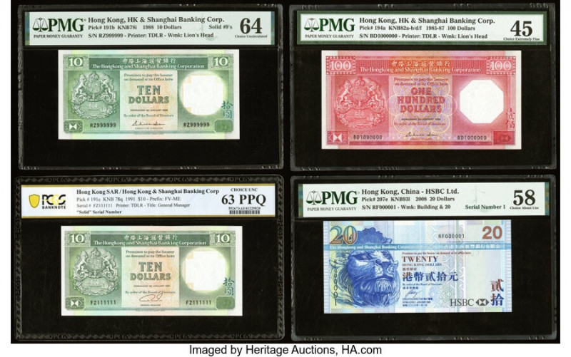 Fancy Serial Number Hong Kong Hongkong & Shanghai Banking Corporation Group Lot ...