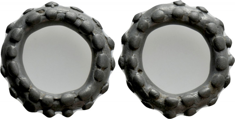 CELTIC. Ae "Rouelles" ("Noppenring"). 

Obv: Large ring with numerous knobs on...