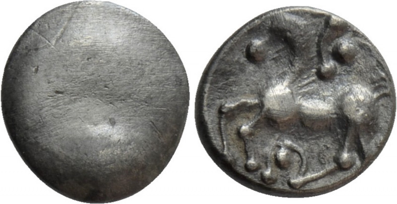 CENTRAL EUROPE. Boii. Obol (1st century BC). Type "Roseldorf II". 

Obv: Plain...