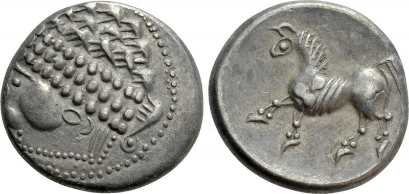 CENTRAL EUROPE. Noricum. Tetradrachm (Circa 1st century BC). "Wuschelkopf" type....