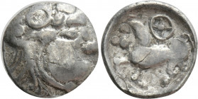 EASTERN EUROPE. Imitations of Philip II of Macedon (First half of 2nd century BC). Obol. "Kroisbacher mit Rad" type
