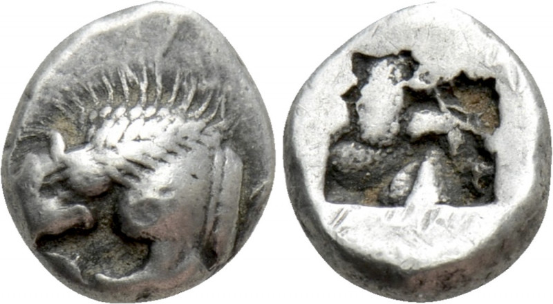 GAUL. Massalia. 3/4 Obol (Circa 500-475 BC). 

Obv: Forepart of lion left, dev...