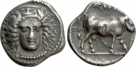 CAMPANIA. Hyrianoi. Nomos (Circa 395-385 BC)