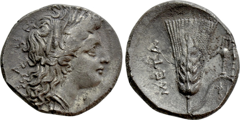 LUCANIA. Metapontion. Nomos (Circa 290-280 BC). 

Obv: Head of Demeter right, ...