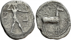 BRUTTIUM. Kaulonia. Nomos (Circa 475-425 BC).