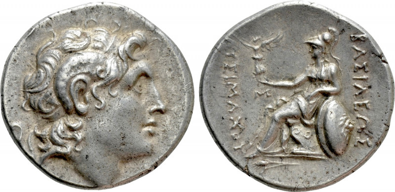 KINGS OF THRACE (Macedonian). Lysimachos (305-281 BC). Tetradrachm. Kalchedon. ...