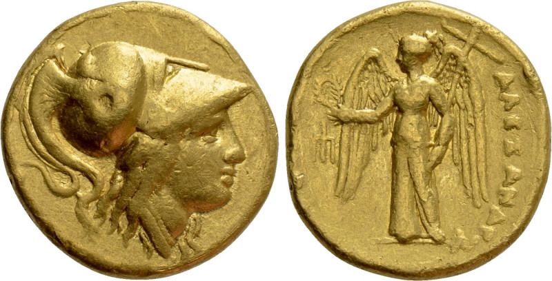 KINGS OF MACEDON. Alexander III 'the Great' (336-323 BC). GOLD Stater. Amphipoli...