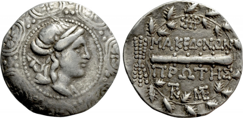 MACEDON UNDER ROMAN PROTECTORATE. First Meris. Tetradrachm (Circa 167-148 BC). A...